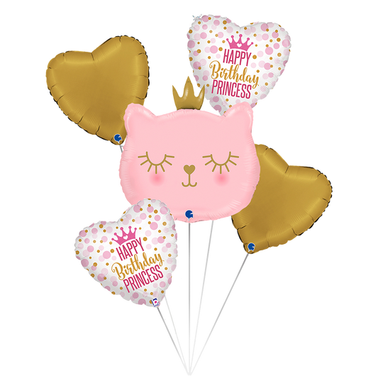 1 Balloon Set - Cat Princess - Luftballon-Welt