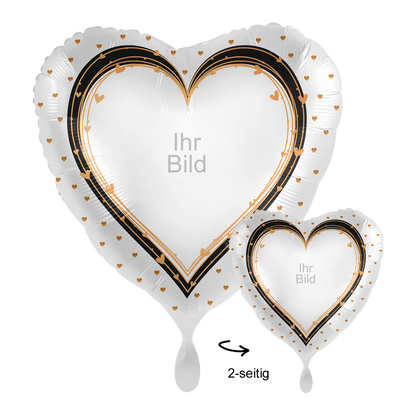 1 Ballon mit Foto - Elegant Hearts für Balloons von Luftballon-Welt |