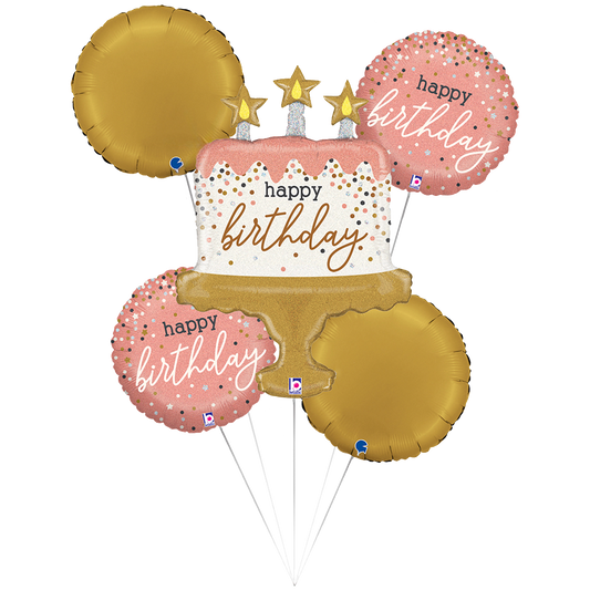 1 Balloon Set - Rose Gold B-Day