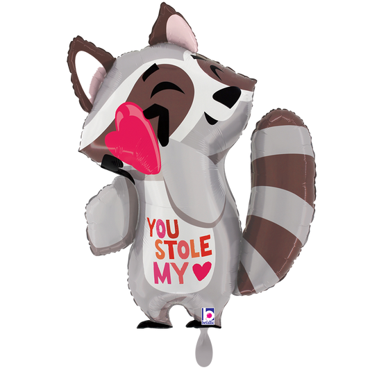 1 Balloon XXL - Stole My Heart Raccoon - Luftballon-Welt
