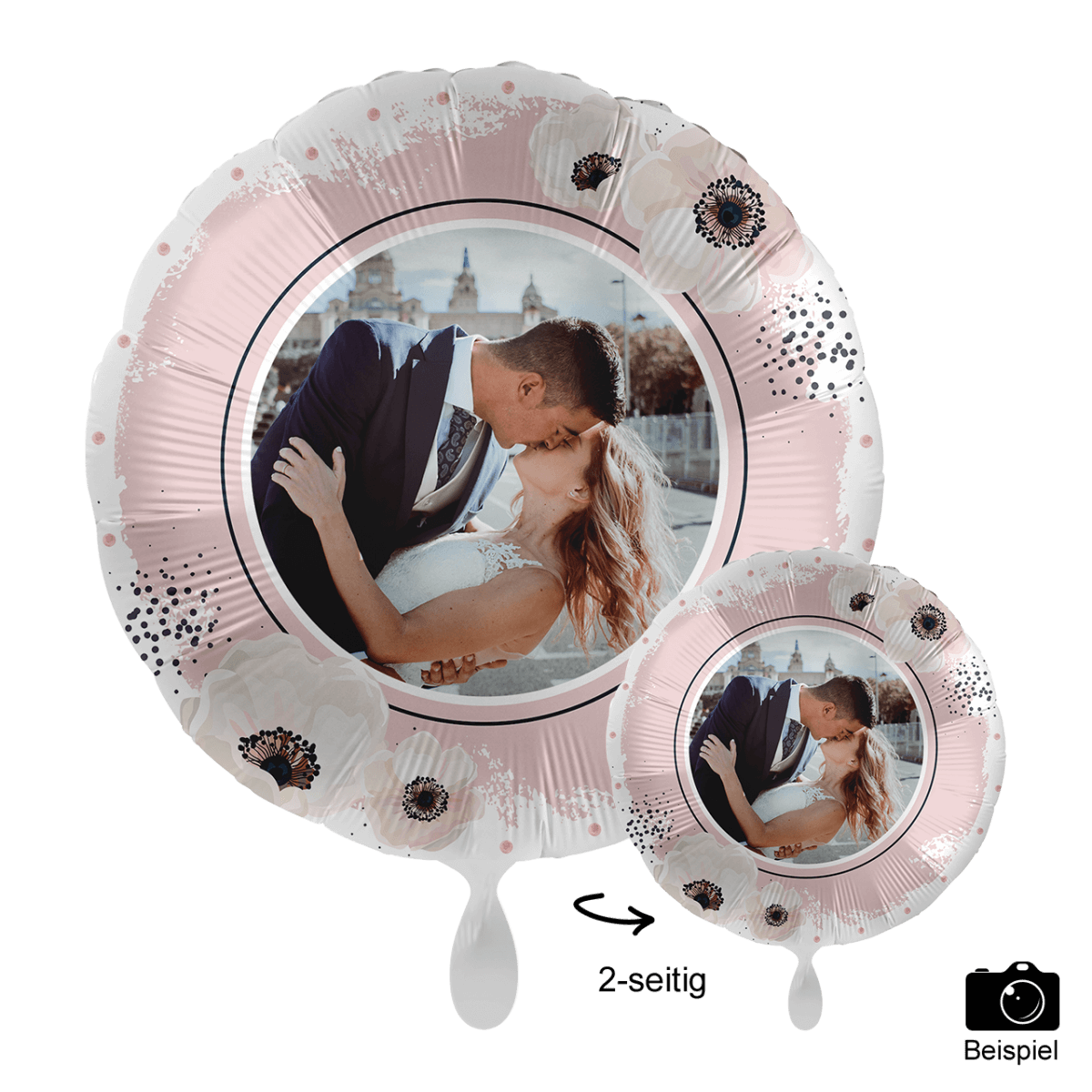 1 Ballon mit Foto - White Flowers für Balloons von Luftballon-Welt |