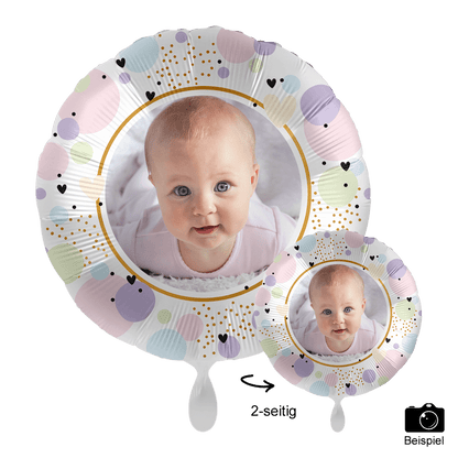 1 Ballon mit Foto - Pastel Hearts für Balloons von Luftballon-Welt |